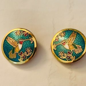 Hummingbird Clip-on Earrings